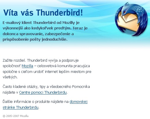 Thunderbird 2.0.0.6